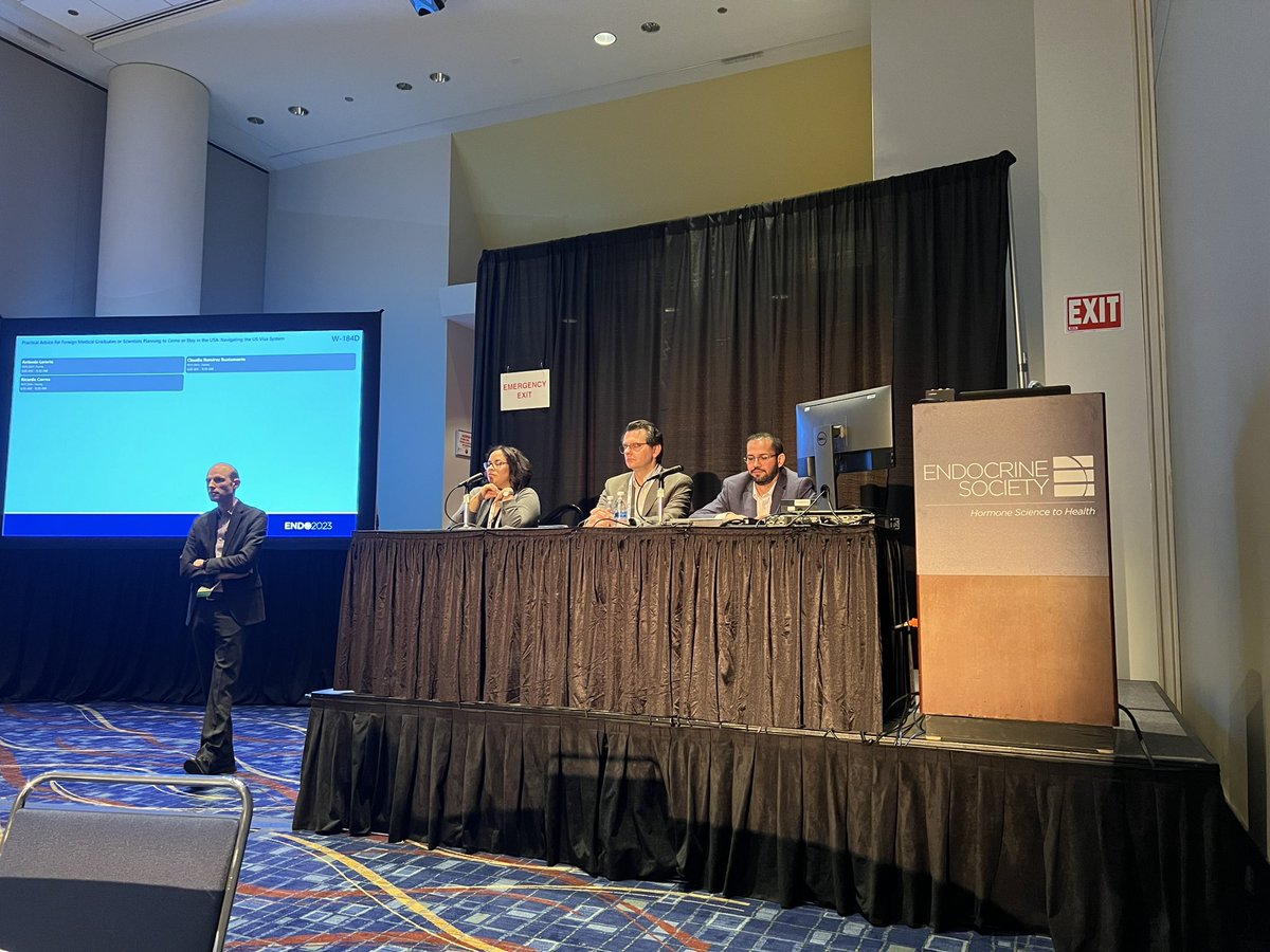 drricardocorrea's tweet photo. Our last lecture of #Endo2023. A lot of interesting questions. Thanks @TheEndoSociety for always bring IMGs topics to the table. IMGs represent 60 % of the endocrine trainees. 

@EndocrineToday @EndoConnect @endocrinefellow @Endocrine_News @ClevelandClinic @AmerMedicalAssn https://t.co/JgZmvloRKn