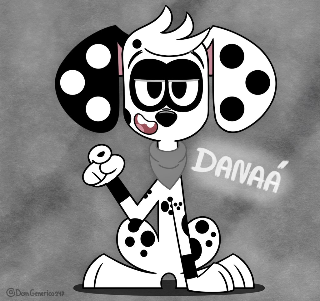 🤍Drawing of my oc Danaá 🤍
Who seems to want to tell you something jeje

(Sorry for the horrible background xd)
#101DalmatianStreet #101Dalmatians #101DS