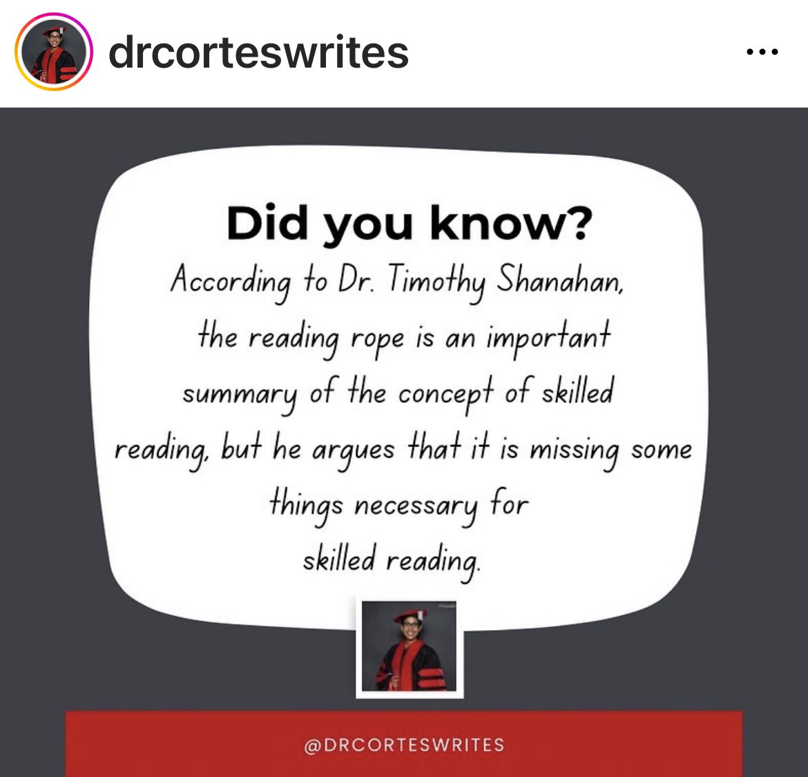 drcorteswrites's tweet image. A word on the #readingrope from @ReadingShanahan.