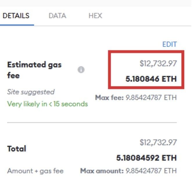 $12K gas fee?

This is like some people's lifetime income.

It can only be ETH.

🤧😅