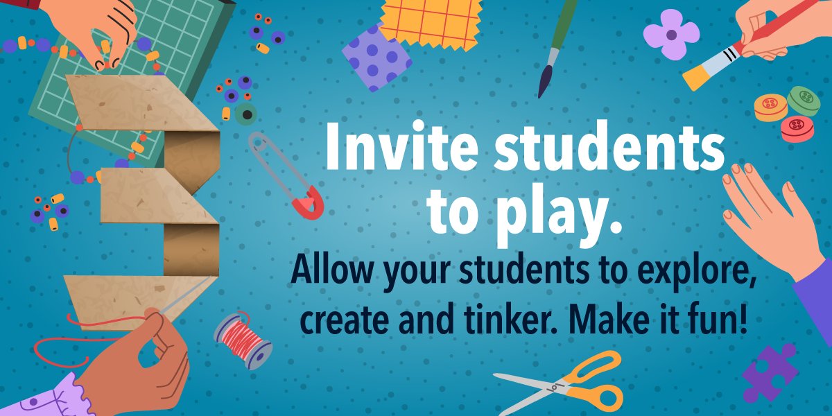 Embrace the Maker Spirit during this #NationalWeekofMaking! 💡 Incorporating making and tinkering doesn't require a fancy makerspace. Check out these 3️⃣ simple tips to create your own on a shoestring budget. 🔗 bit.ly/37mNpDh