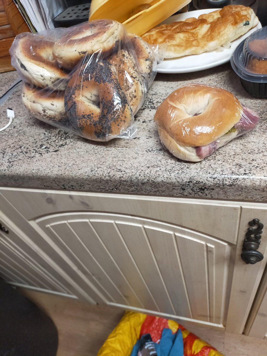 Bagels and saltbeef Bagel I got from Ronis Bakery in Hampstead