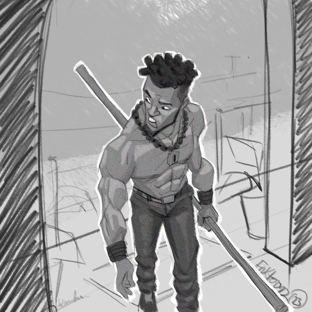 Who's there ehhhhh.... 

#drawing #illustration #illustrationartists #artwork #africanartist #characterdesign #conceptart #concept #film #storytelling #storyboardartist #process #roughwork #roughsketch #digitalartist #drawing