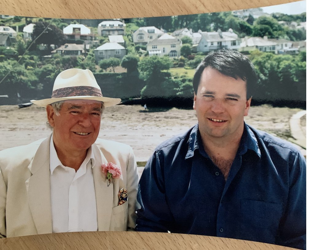 Here in the UK its father's day. This guy on the left taught me loads. I don't get to say "hey Dad" anymore, but I get to remember  the things he gave - sailing in always-broken boats, awful gags, a giant heart. And joie-de-vive. He wore a flower every day, and I have his hat.