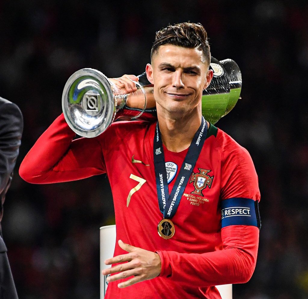 When Cristiano Ronaldo won the UEFA Nations League in 2019.🤩🐐