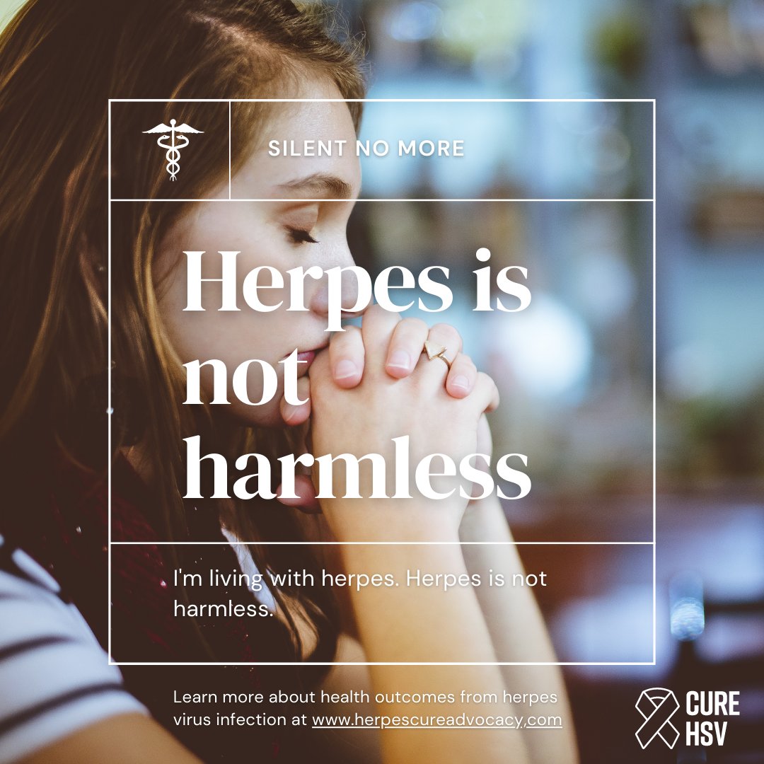 Herpes is not harmless. 

Let's stop this narrative that is disempowering to patients and anti-progress.

Patients want cure, treatment and prevention. 

We need a cure today, because patients are waiting.

#herpesisnotharmless
#silentnomore
#herpescureadvocacy