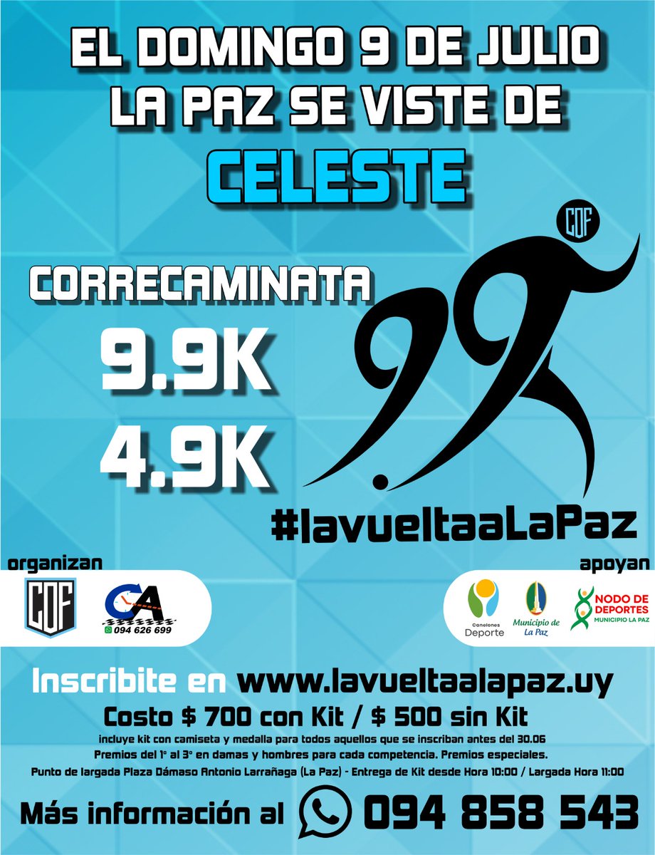 Luispesosa's tweet photo. #lavueltaaLaPaz la correcaminata de @OrientalLaPaz 
Inscribite en https://t.co/HLXBnsYlbj https://t.co/R1bqSeYlRn