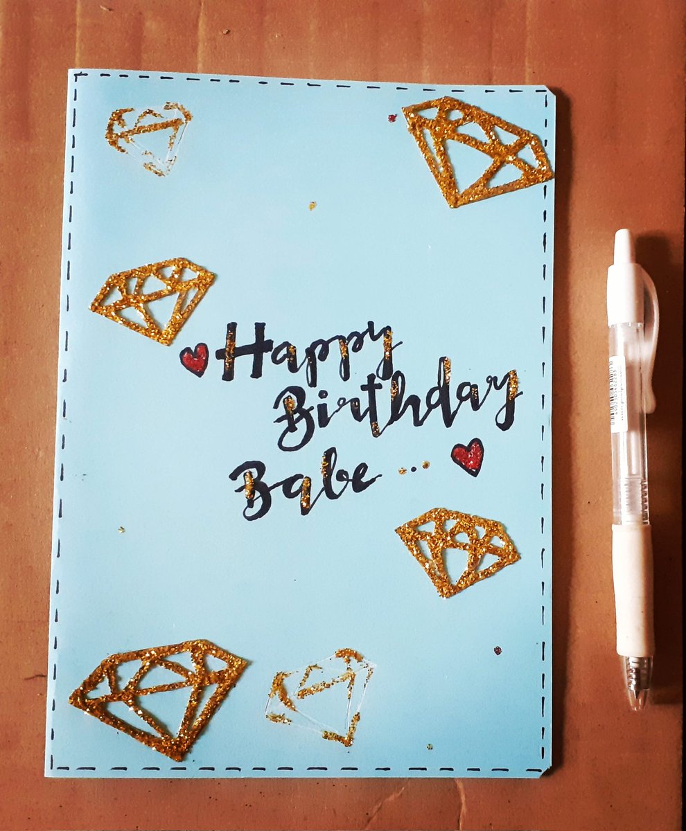 Love and Diamonds .
Thank you Tinashe for the order...

#handmadecards #handwritten #HandmadeHour #art #ArtistOnTwitter #diamonds #shinebright #HappyBirthday #LoveYou #giftcards