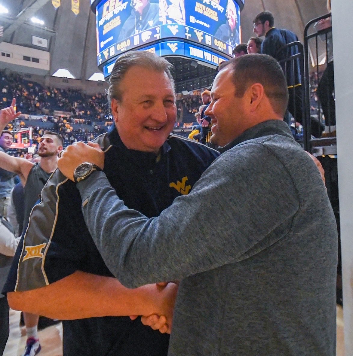 Thankful for all ⁦@CoachHuggs⁩ has done for ⁦@WVUhoops⁩ and appreciative of our time working together. Forever a Mountaineer.