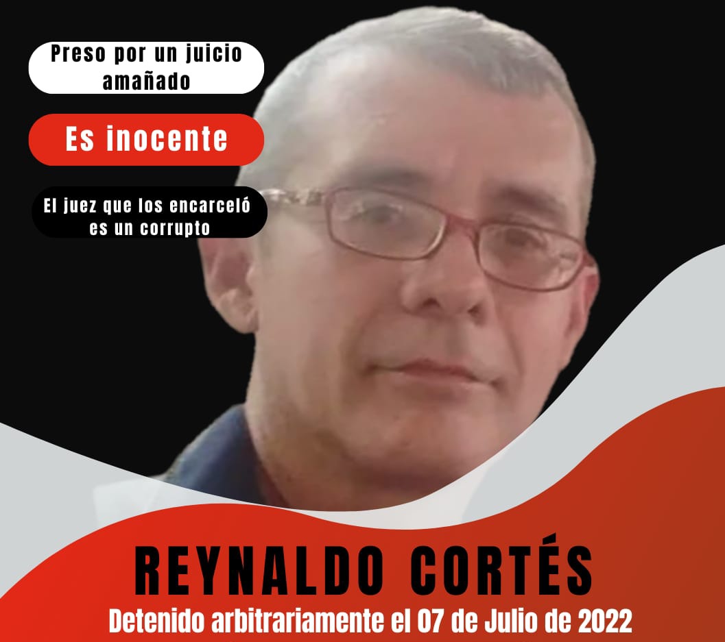 Bandera_Roja's tweet photo. ES INOCENTE | Reynaldo Cortés, revolucionario, Sec. Gral. de @BRGUARICO y del Consejo de Trabajadores de @SoyCTV, tiene casi un año preso por órdenes de un juez corrupto. 
Su hija, desde el exterior, exige su libertad hoy #DiaDelPadre

#LiberenAReynaldo 

#LiberenALosLuchadores https://t.co/0D1SBbxHyv