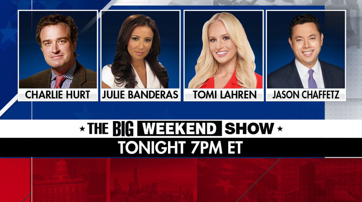Lots to discuss tonight on the Big Weekend Show 7pmET foxnews!