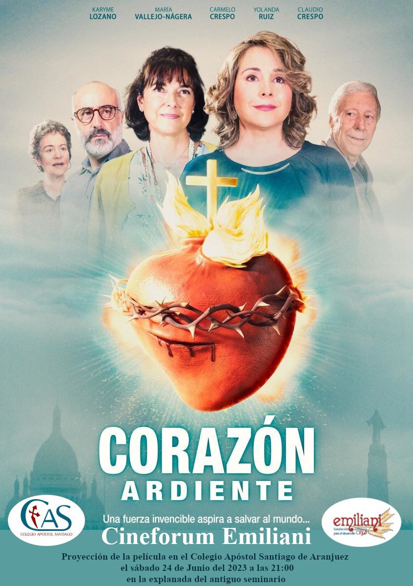 OngdEmiliani's tweet photo. 🎬 ¡No te pierdas nuestro Cinefórum de la película "Corazón Ardiente"! 🎥

📅 Fecha: Sábado 24 de junio
⏰ Hora: 21:00 horas
📍 Lugar: Explanada del antiguo seminario del Colegio Apóstol Santiago 

https://t.co/c2h0OC7VMZ
#Cinefórum #CorazónArdiente  #CausaSocial #Cine #Reflexión https://t.co/ylga9JgvQ1