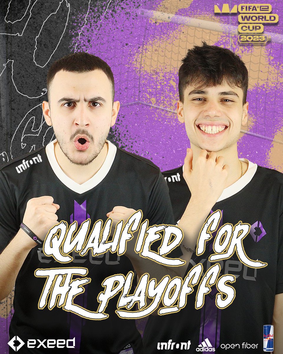 We are qualified for the playoffs! 💜

#FIFAeWorldCup #FIFA23 #TimetoExeed