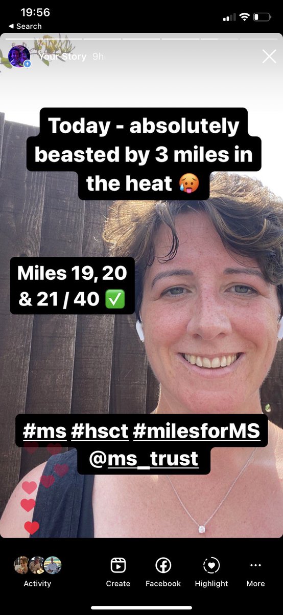 Over halfway through the month and half way through the miles! So hard to run in the heat. #ms #milesforMS #hsct @MSTrust thank you for all the sponsorship- it’s keeping me running