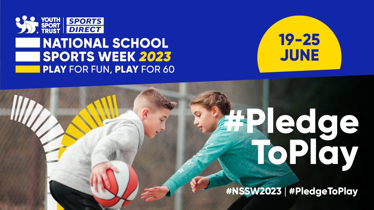 FellsidePrimary's tweet photo. #PledgeToPlay for National School Sports Week 2023
The pledge supports the recommendation that children are active at school for 30 minutes, and then outside of school for at least another 30 minutes.  At Fellside, we support the pledge for at least 60 active minutes daily. https://t.co/oBiTnZiJn9