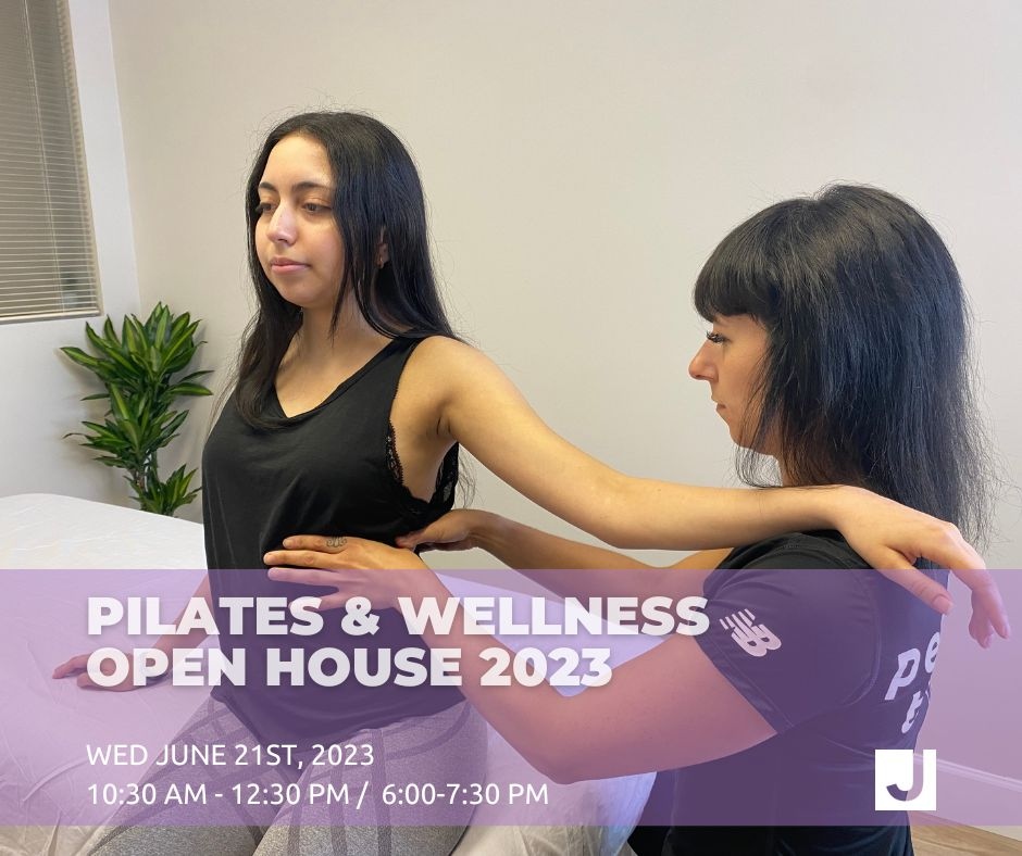 JCCVancouver's tweet photo. 🌟 Join us for our Pilates &amp; Wellness Open House! 🌟
📍 2nd floor, across from the library

Discover Pilates, Bodywork Massage, and Manual Therapy in our new space. 🧘‍♀️ Meet our amazing team, enjoy refreshments, and enter to WIN 1 of 3 FREE 55min sessions! 

See you there! 🎉 https://t.co/8vslu6gQvy