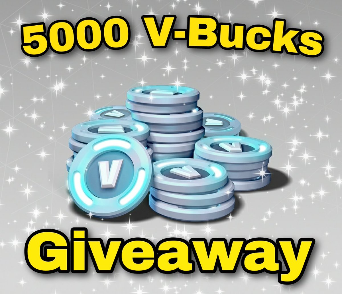 2xCreativeFN's tweet photo. 🎉 Participate in our 5000 V-Bucks Giveaway! 🎉

To enter:
1️⃣ Follow us
2️⃣ Like this tweet
3️⃣ Retweet this tweet

The lucky winner will be randomly selected on the 1st of July https://t.co/e2Sqb0hN3K