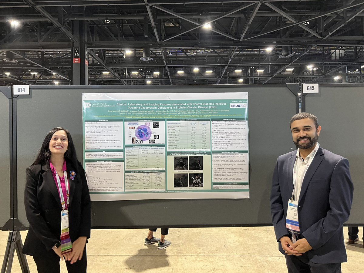 skandshekharMD's tweet image. Was great to see Dr Sonal Vaid, our third year fellow, present our work on central DI (AVP deficiency) in Erdheim Chester disease at #ENDO2023 @ECDGA @IJuvianee @DrShmouni @NIEHS @IRPatNIH