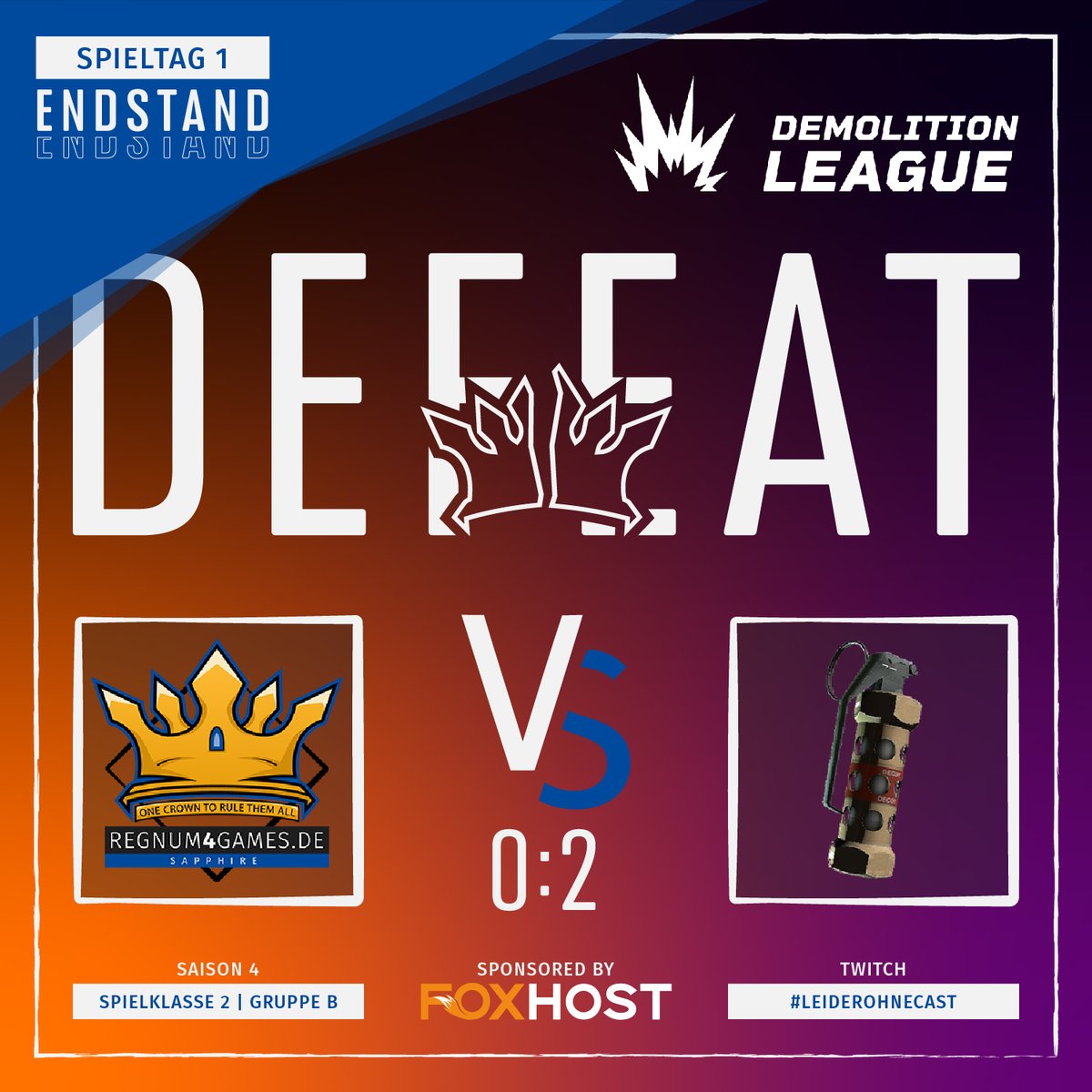 regnum4games's tweet photo. Die Decoy von @TeamDecoyLohnt war ihr Geld wert! GG &amp; WP! Auch hier reicht es leider nicht für #TeamSapphire zum Punktgewinn! Trotzdem eine starke Leistung gezeigt und sich immer wieder ran gekämpft! https://t.co/0dlniGDGfL