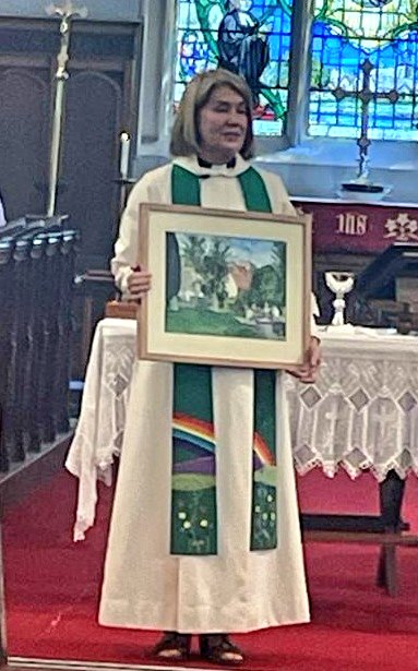 @TW11Parish said goodbye to Revd Caroline Halmshaw today. After 5 years of ordained ministry, she is moving to St Paul's Grove Park.