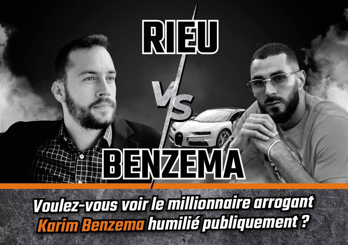 DamienRieu's tweet photo. ⚖️ Ce mardi 20 juin, je serai en procès face à @Benzema pour un duel crucial concernant la liberté d’expression. 
Il n’a pas supporté que je révèle et dénonce ses ambiguïtés islamiques et veut me faire taire !
Découvrez comment le faire chuter ici
👉 https://t.co/tk6qJoO68t https://t.co/eaq8lUSxXS