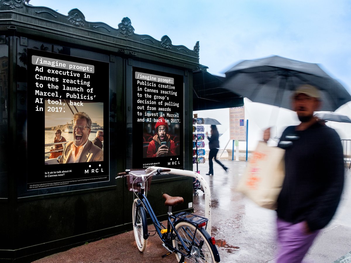 MARCEL RETURNS TO CANNES NOW THAT IT’S ‘OK TO TALK ABOUT AI’ tinyurl.com/yvm8sk7z