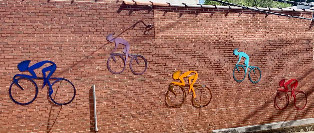 Added 'Road Race (Aluminum Bikes)', Artesano Iron Works, 2021 philart.net/art/Road_Race_… #Philly #PublicArt #VisitPhilly #art