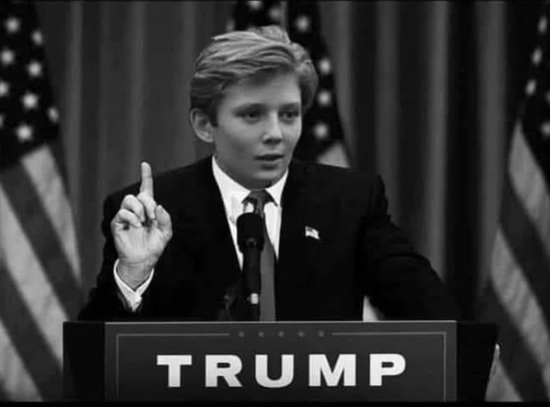 Barron Trump was speaking Slovenian and French by age (3) and now speaks five languages, and is a master chess player.....

Would you vote for Barron if he were to follow his dad's footsteps and run for President 👍
