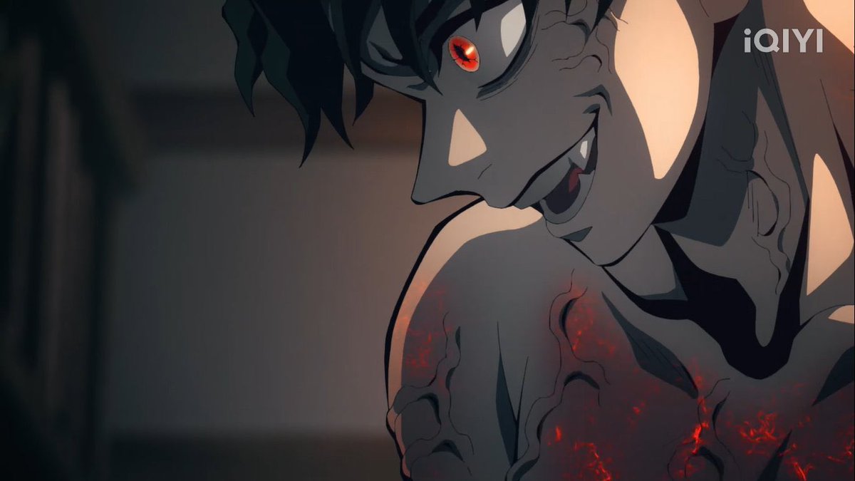 —— ศึกสุดท้ายจบลงด้วยความพ่ายแพ้และดับสิ้นไปของอสูรจันทราข้างขึ้นที่สี่ . . .

" ในที่สุดผู้ที่เอาชนะดวงตะวันก็ได้ปรากฎตัวแล้ว ทำได้ดีมาก ฮังเท็นงู! "

—— ความดีใจและความหวังลุกโชนขึ้นแม้สูญเสียลูกน้องไป

" ไม่จำเป็นต้องตามหาดอกฮิกันบานะสีน้ำเงินอีกต่อไป . . . "

+