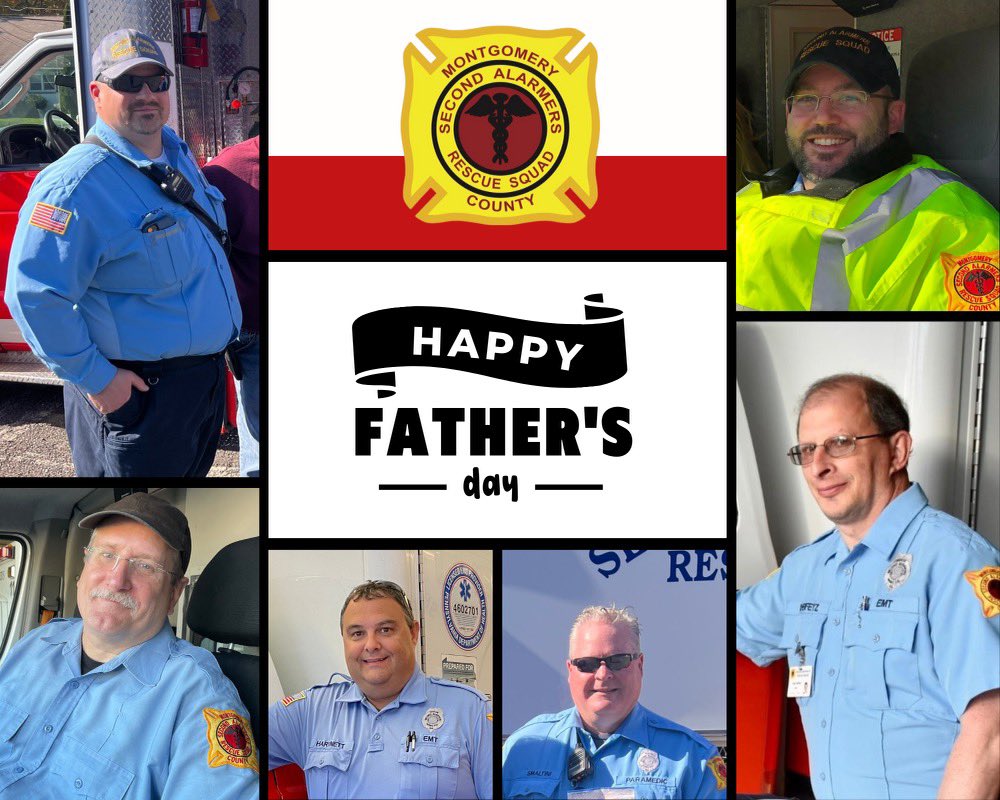 SecondAlarmers's tweet photo. Wishing all a Happy Father’s Day - most importantly those fathers on duty today (📷)
#FathersDay2023
#MissionReady #SavingLives #EMSLife #SupportEMS #911EMS #EMT #AEMT #Paramedic #PHRN #EMS #EmergencyMedicalServices #FathersDay
#HappyFathersDay https://t.co/QrwN8t11GJ