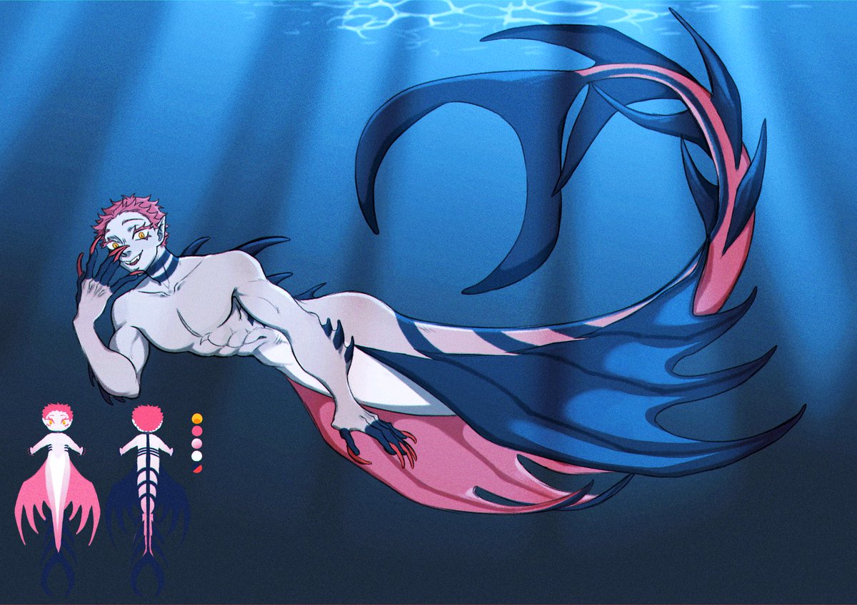 MerlinEmrisM's tweet photo. after reading a bunch of mermaid/siren renkaz au fanfics, decided to finally draw them🔥❄ https://t.co/U5joW6VUGu