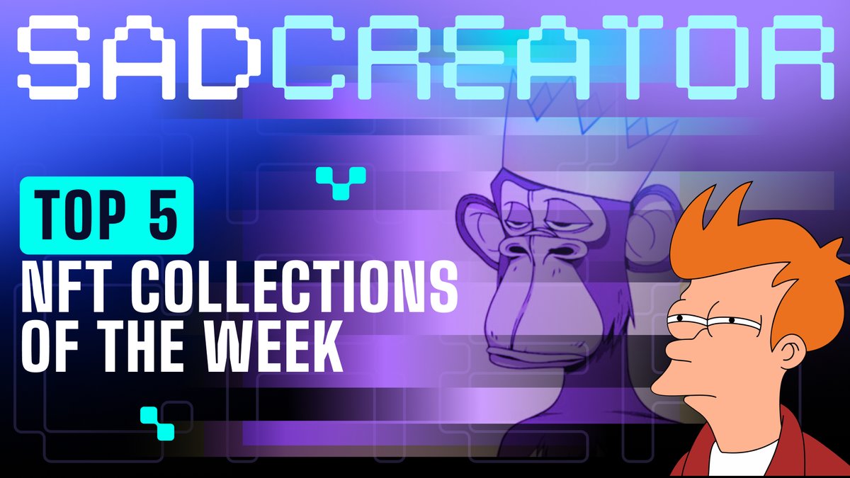 SadCreatorTalks's tweet photo. Meet the 5 🔥HOTTEST🔥 #NFT collections of this week!
1️⃣ #WrappedCryptopunks by @arkgalleryDAO
☞ Volume: 147.3 ETH
☞ Floor price: 52.69 ETH
☞ About: ERC721 Tokens, each one backed 1:1 by an original #Cryptopunk by @Larvalabs.
2️⃣ @DeGodsNFT
☞ Volume: 95.3 ETH
☞ Floor price: 10 ETH
☞ About: art collection and community of creators, developers, entrepreneurs, artists, and innovators.
3️⃣ @cryptopunks
☞ Volume: 52 ETH
☞ About: fixed set of 10,000 #CryptoPunks in mid-2017 and became one of the inspirations for the ERC-721 standard.
4️⃣ @BoredApeYC
☞ Volume: 43 ETH
☞ Floor price: 44.50 ETH
☞ About: Your #BoredApe doubles as your Yacht Club membership card, and grants access to members-only benefits
5️⃣ Checks - VV Originals by @jackbutcher
☞ Volume: 22.8 ETH
☞ Floor price: 0.56 ETH
☞About: "this artwork may or may not be notable."
What's your favorite one? Comment below!
#NFTs #NFTCommunity #nftart #NFTCollection #Web3 #nonfungible