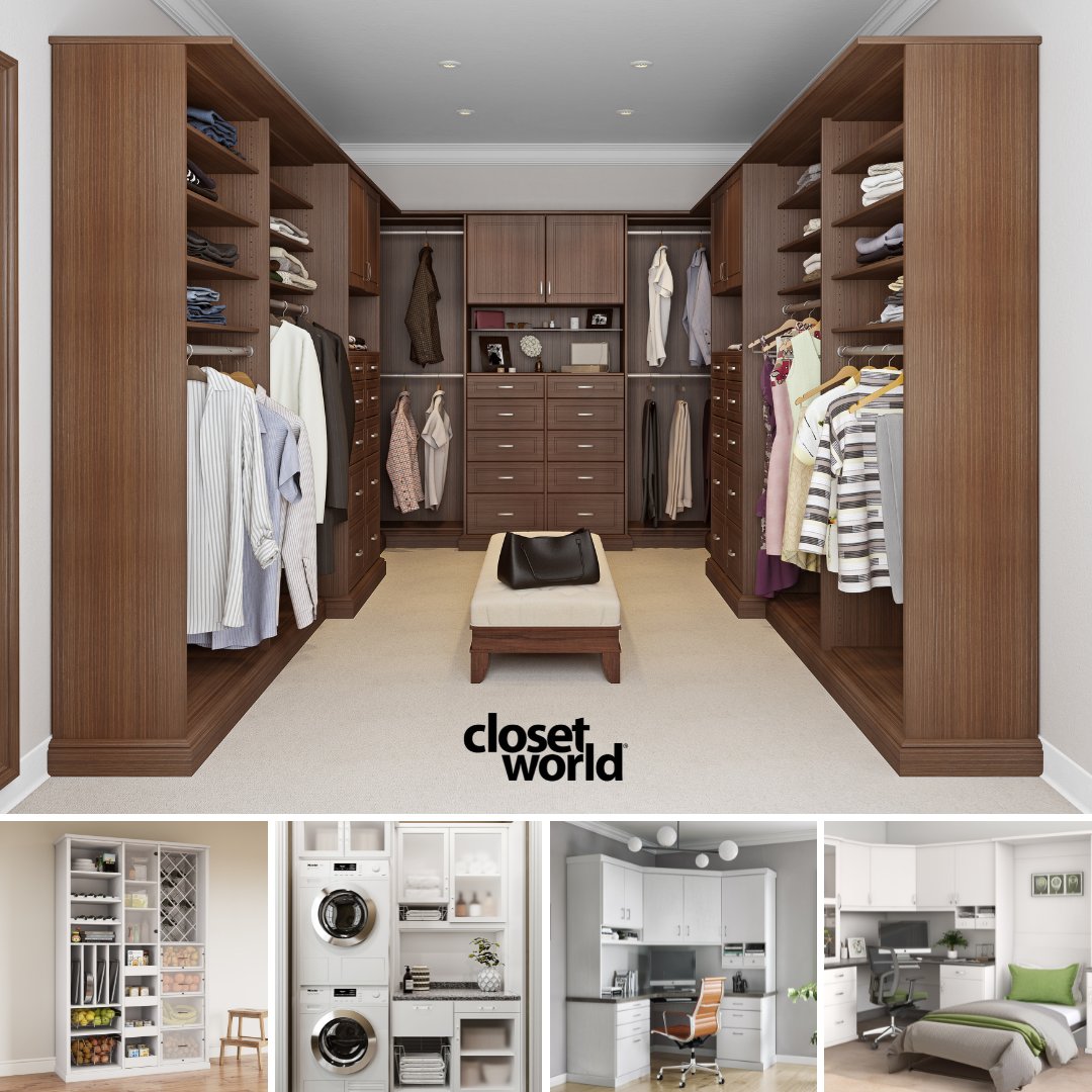 Closet World is a complete home organizing service. Our products are custom designed and built with your needs in mind. 
closetworld.com/about-us/

#housemakeover #dreamlivingspace #dreamhome #customcloset #startwiththewhy #aboutus #closetworld #organizeyourlife #gettingorganized