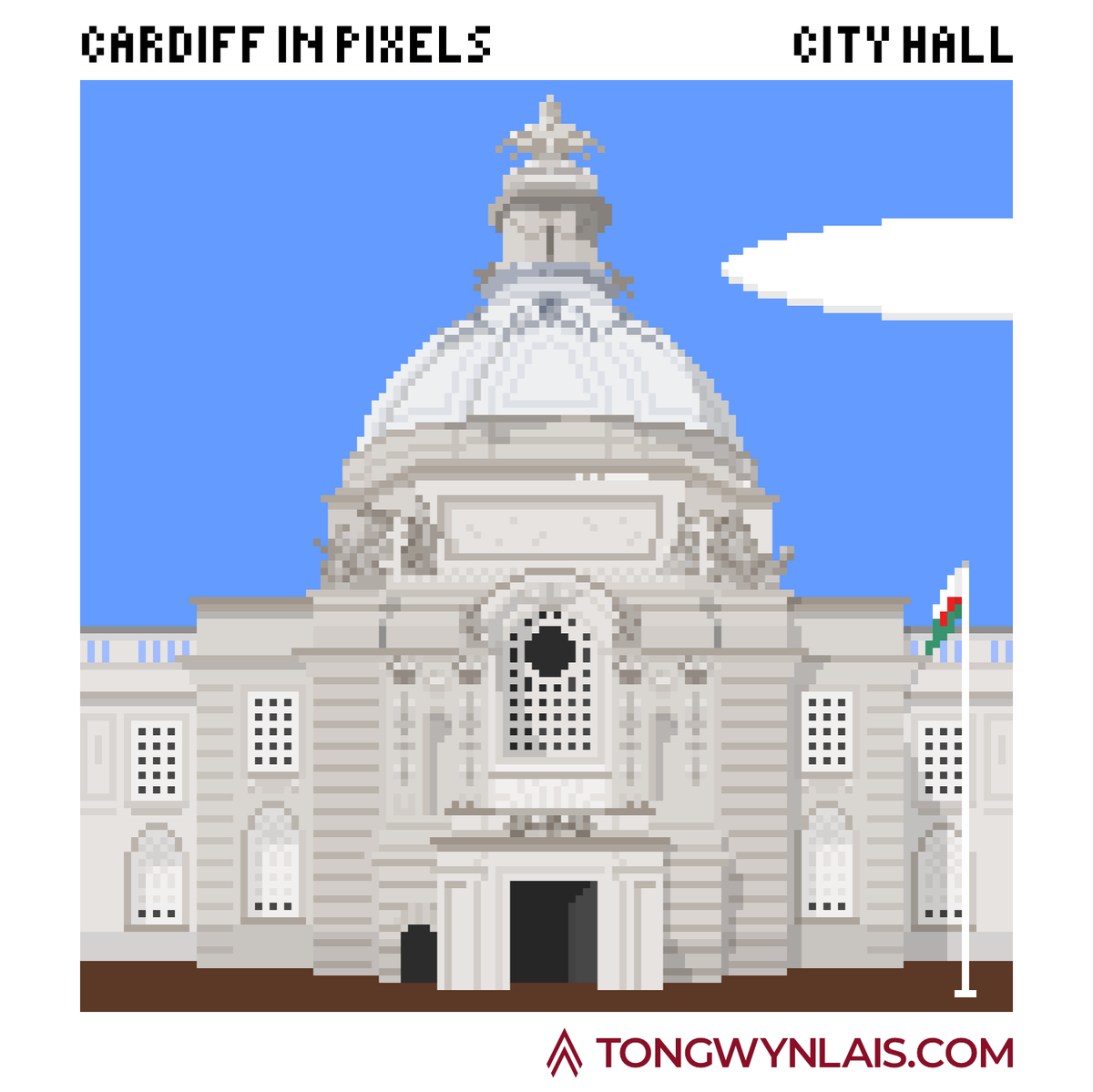mytongwynlais's tweet photo. Cardiff In Pixels - Series 2
Cardiff City Hall is the last illustration for this series.
I might do some smaller or historic buildings for series 3 if there's any interest.
(128x128 pixels)
#CardiffInPixels #PixelCardiff #PixelArtCardiff #PixelTon #CardiffCityHall https://t.co/S3VYuHjIuO
