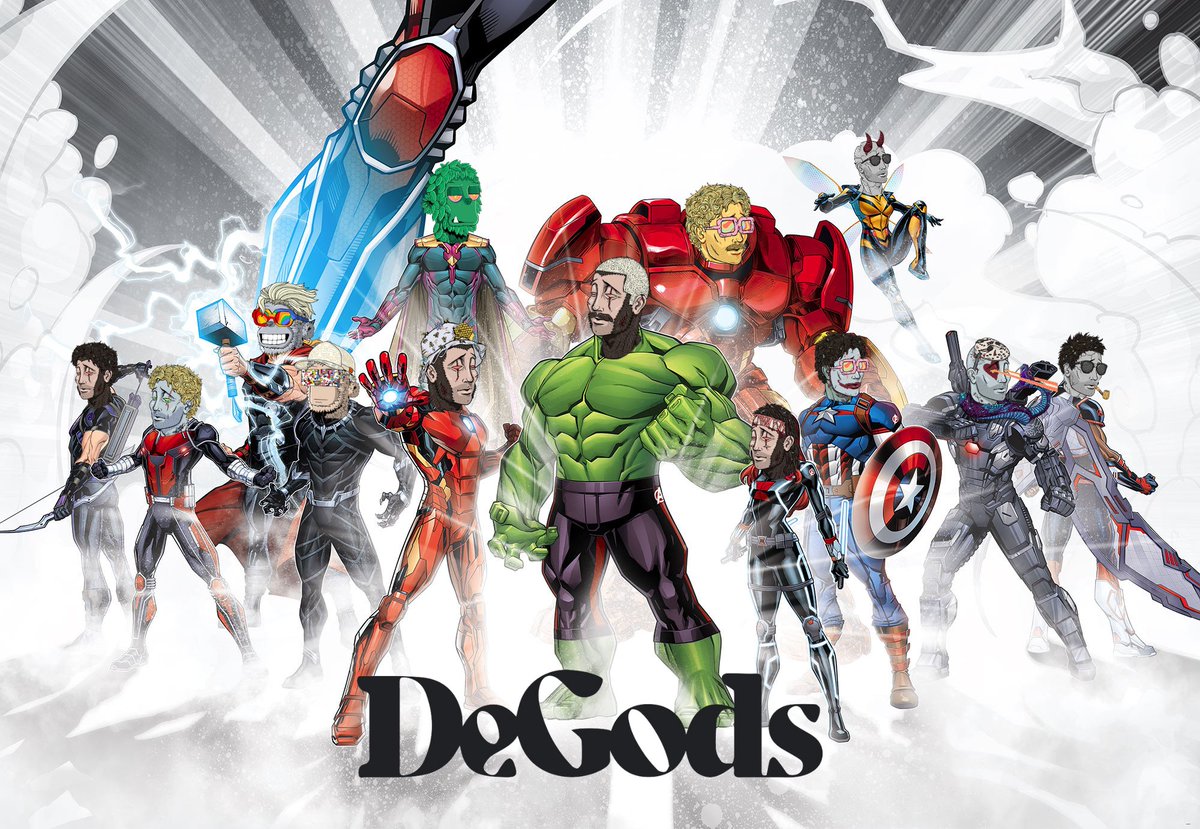 I spent 200+ hours researching best teams in NFT space.

Trust me when I say, <a href="/DeGodsNFT/">DeGods</a> and <a href="/y00tsNFT/">y00ts</a> are on a whole new level.

Here's their line-up:🧵