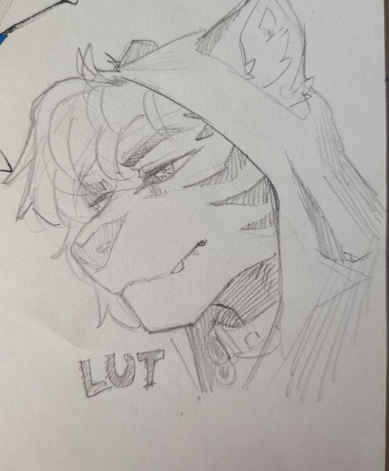 Thank you so much <a href="/ICDraws/">IC</a> for this sketch 💖
My boy looks incredible in your style !!! 😍 🐯  💛