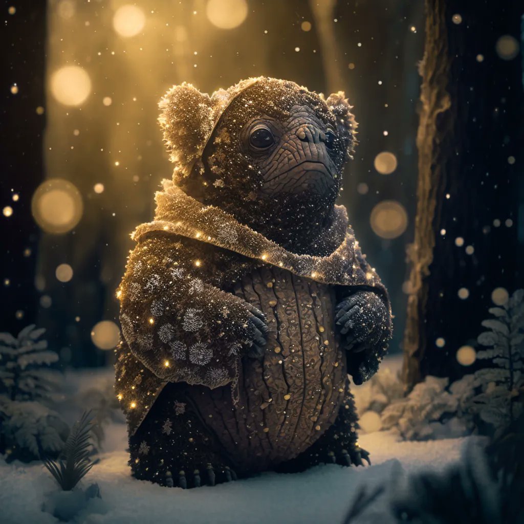ZazzTheOptimist's tweet photo. Amidst the snowy woods,
๐ณ A gentle-faced #Drala roams with grace,
โ๏ธ Soft as falling snow,
"Blessed" radiance within,
๐ Illuminating hearts' embrace.
#ForestBiome #Radix https://t.co/GFhoM7GX0V