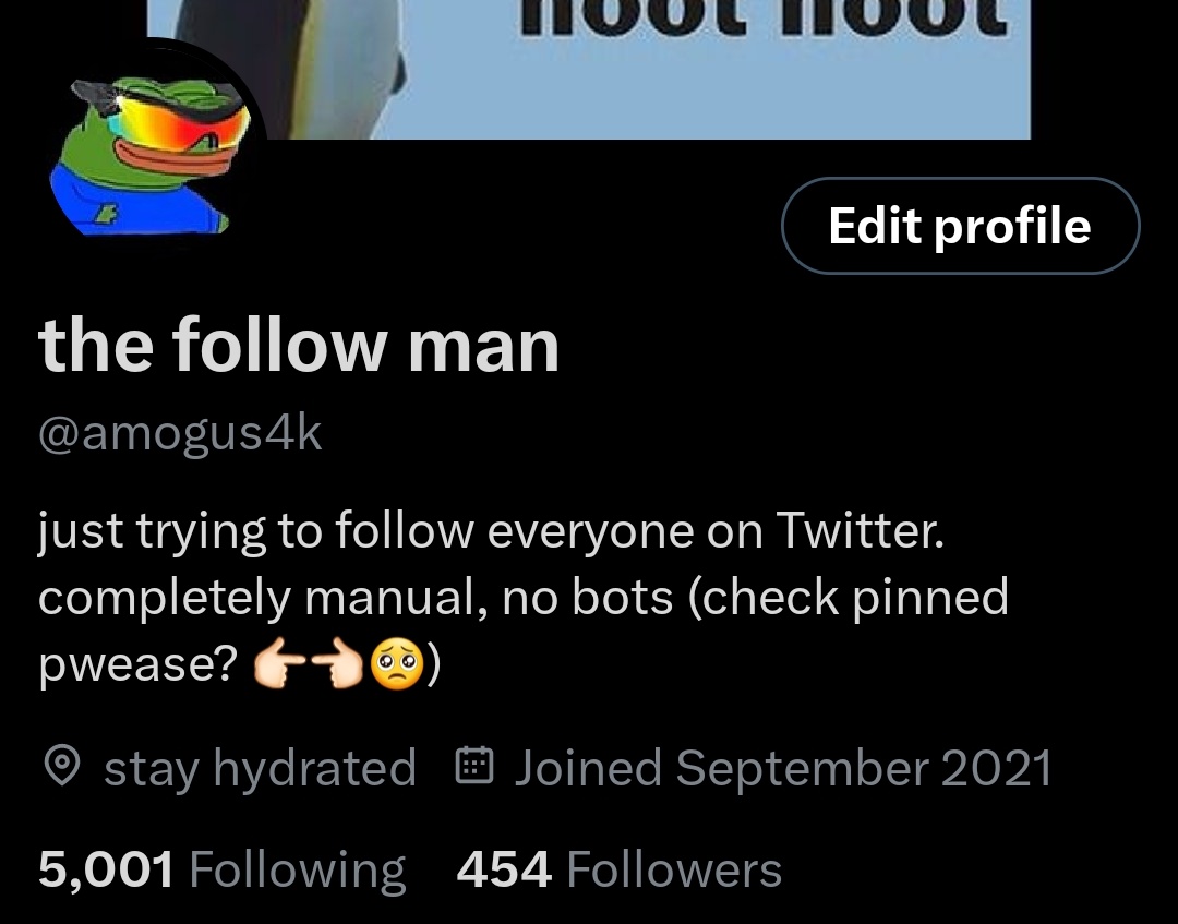 friends, i think i've officially hit the follower to following ratio :/

sad day indeed