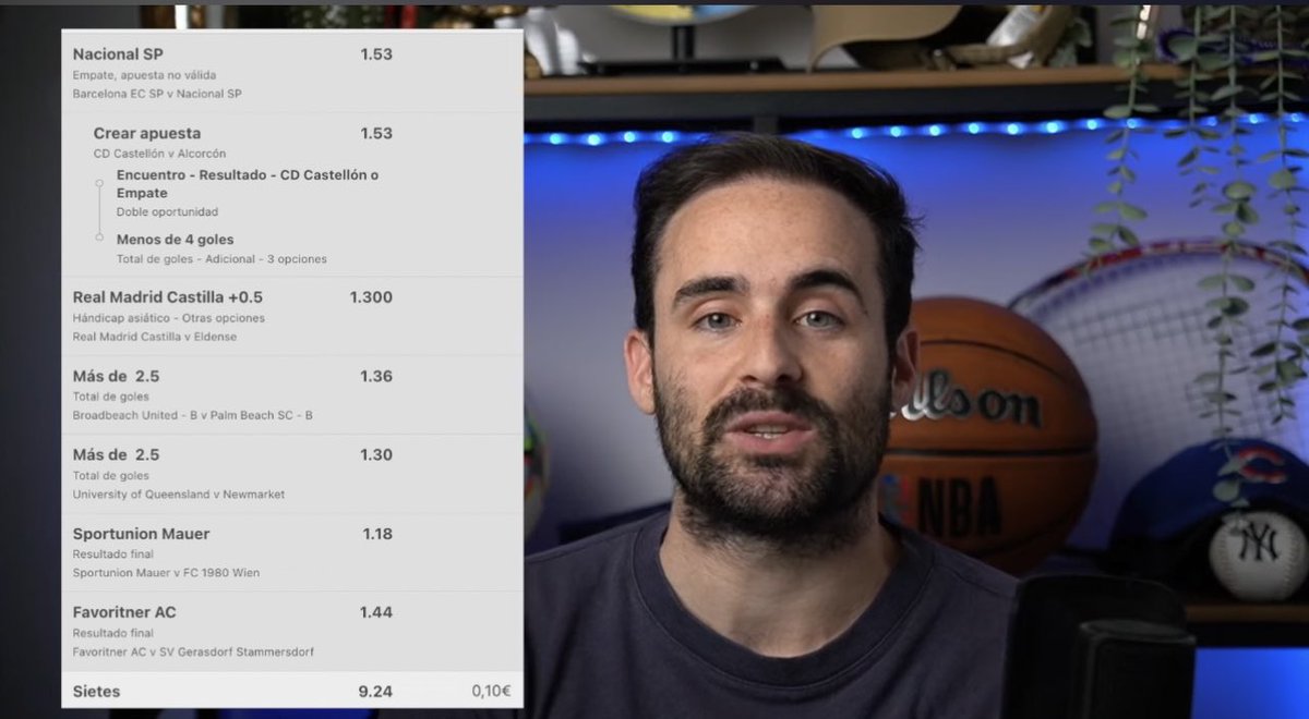 Bet2Earn's tweet photo. Esta semana salió VERDE la QUINIELA 💸 con los 5 Picks que nos dejaron nuestros Tipsters: 

✅ el Pick de @SuperMarioTip 
✅ el Pick de @pato_uy 
✅ el Pick de @fumanchupicks 
✅ el pick de @Asianconnectio3 
✅ el Pick de @Double_chance_ 

Video de la QUINIELA 👉  https://t.co/8w5CMfVDvj

En el próximo vídeo diremos el ganador de los 90€ que sorteábamos en este vídeo, suerte a todos los participantes 🍀

Síguenos en Twitch ➡️ https://t.co/wtf46gAbt5 
Síguenos en YouTube ➡️ https://t.co/UA9dibb8bs