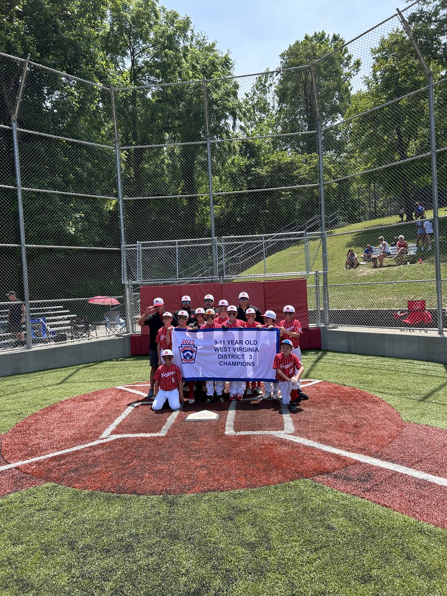 WV District 3 Little League Champions. On to States!!  #littleleaguebaseball