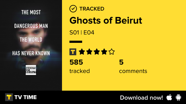 dubDUBgee's tweet photo. I've just watched episode S01 | E04 of Ghosts of Beirut! https://t.co/n4V73mxag7 #tvtime https://t.co/6Bfuc4nd0h