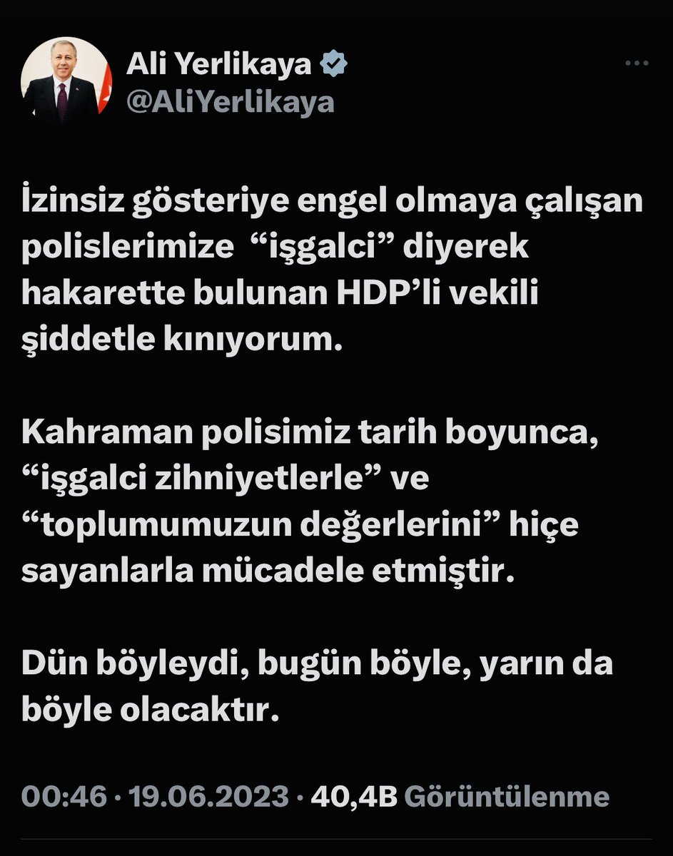 #PolisiminYanındayım 
@AliYerlikaya 👏👏👏