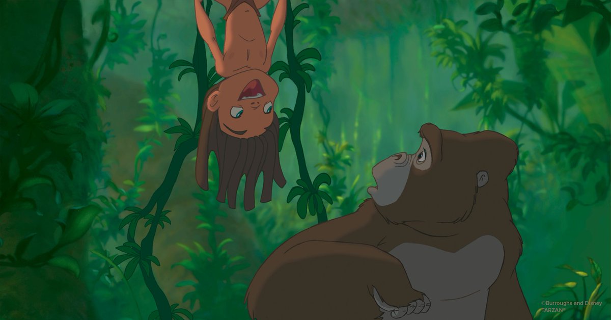 DisneyAnimation's tweet image. Happy anniversary to Tarzan, swinging into our hearts since this day in 1999!