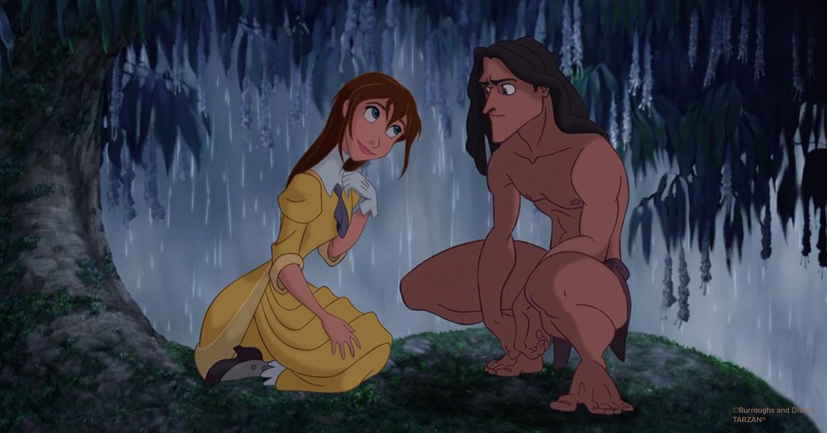 DisneyAnimation's tweet image. Happy anniversary to Tarzan, swinging into our hearts since this day in 1999!
