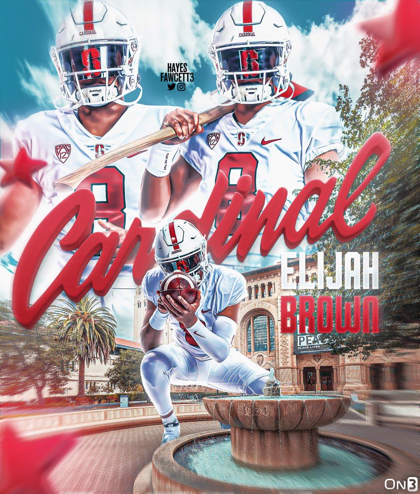 COMMITTED 🌲🌲
<a href="/Hayesfawcett3/">Hayes Fawcett</a> 
I am so thankful for the opportunities football has given me and for this recruiting process. Thank you to all my family, friends, and coaches. I am excited to announce I have committed to Stanford University!
Happy Father’s Day Dad 🖤