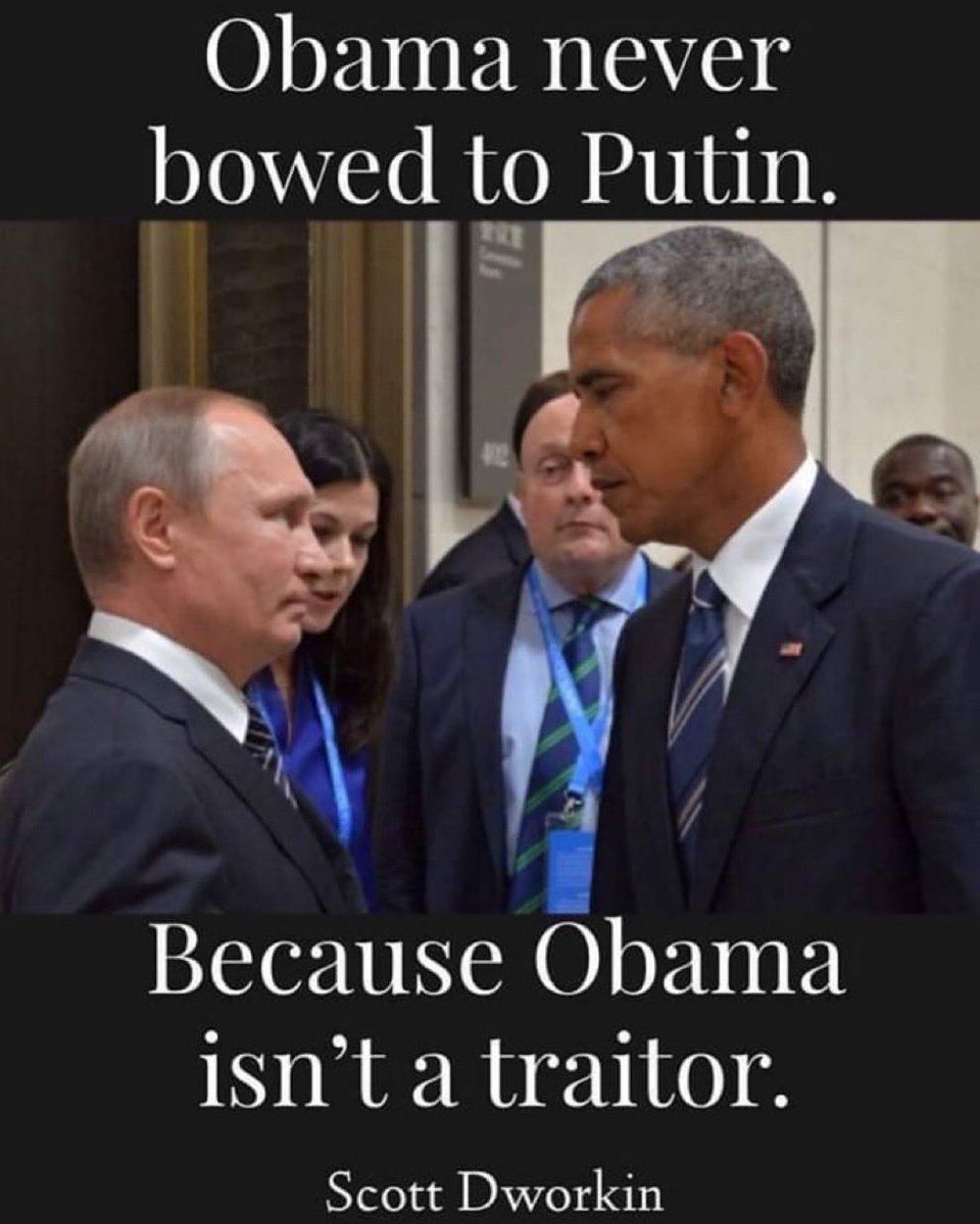 I say tRump is a traitor 
Remember President Obama never bowed for Putin.
Because Obama isn't a traitor.

#TraitorTrump #TrumpStoleTheDocs #TrumpIsATraitor