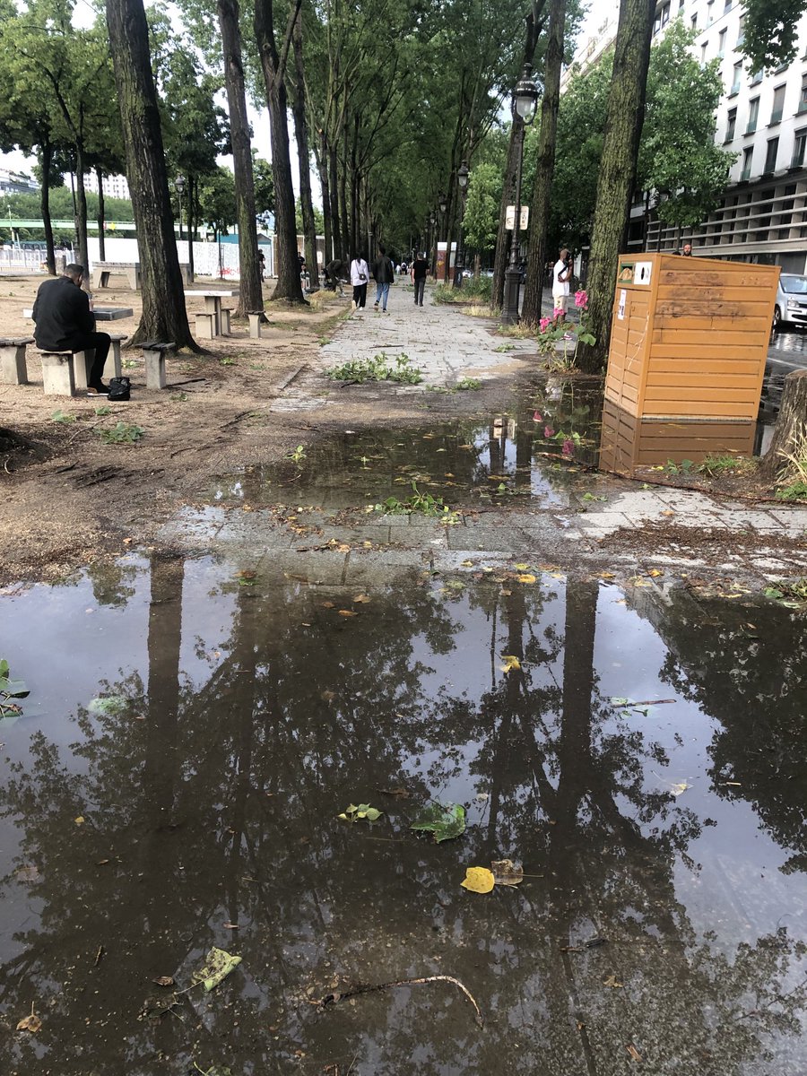 Après l’orage et les rafales de vent #paris #orage #18juin #paris19eme