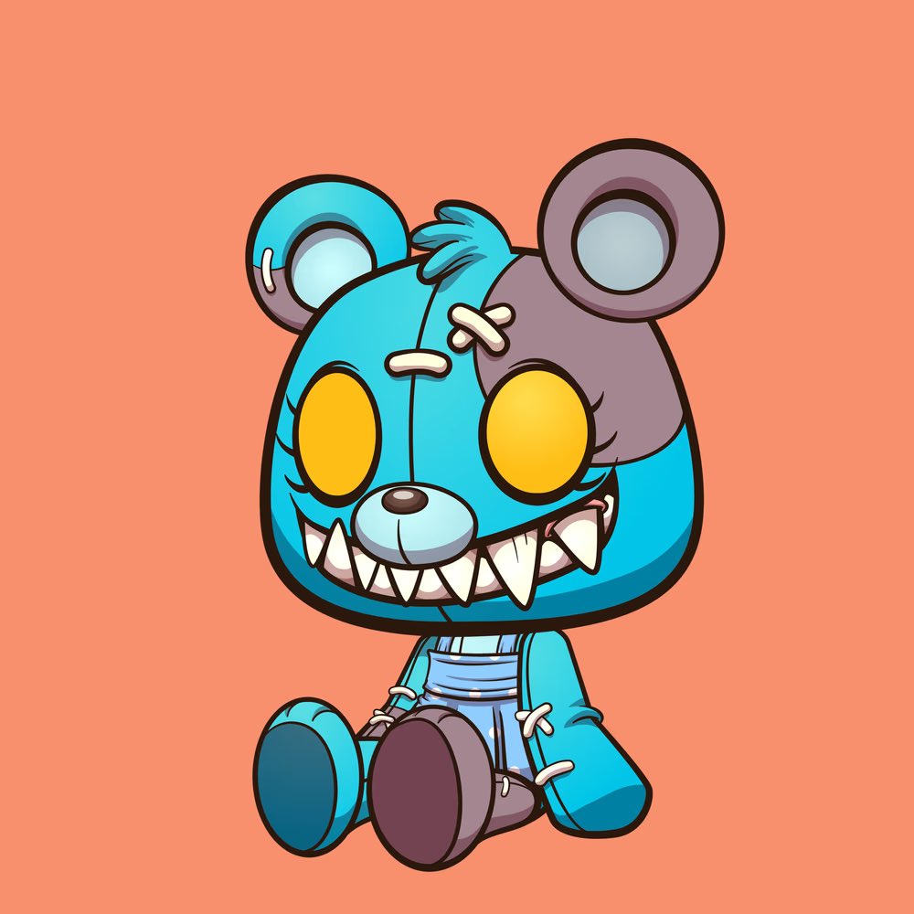 I definitely considered completely reimagining my Patches cub but in the end I decided the clone absolutely deserves to exist! Enjoy! <a href="/killabearsnft/">KILLABEARS 🐻</a> #WeLikeTheCubs