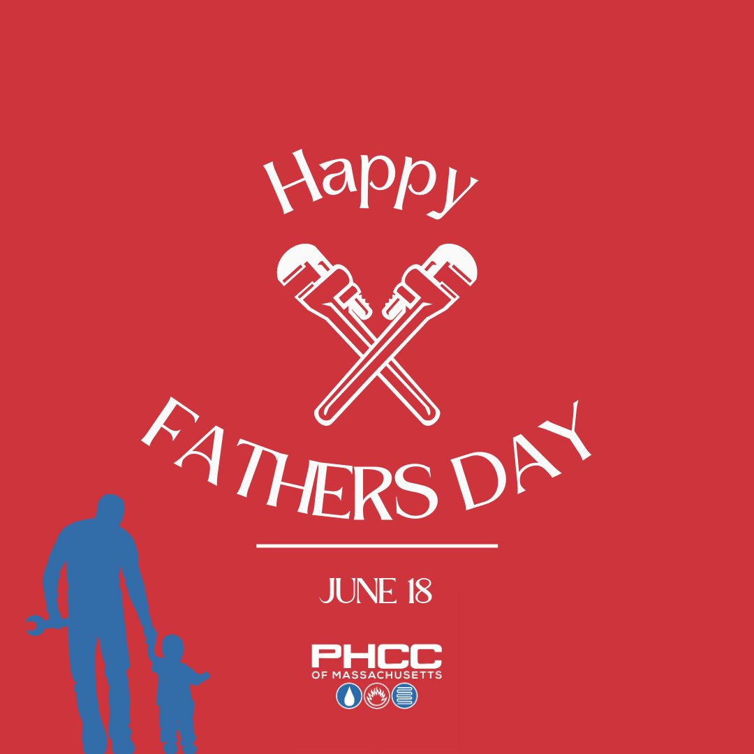 MAPHCC's tweet photo. Happy Father's Day to all the Plumber Dads out there! #forloveofplumbing #fathersday #phccma #maphcc https://t.co/PdwuwAOTcA