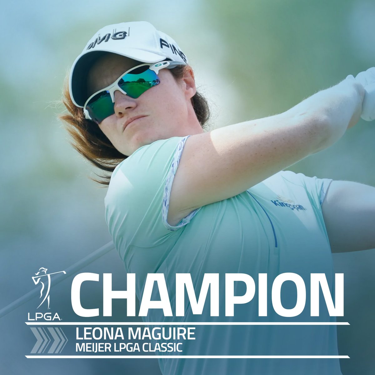 And she does it! @leona_maguire is victorious at @MeijerLPGA 👊